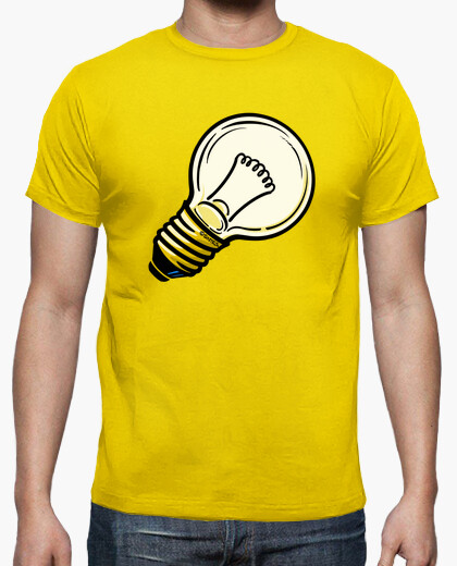 Camiseta Bombilla color amarillo