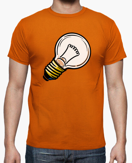 Camiseta Bombilla color naranja