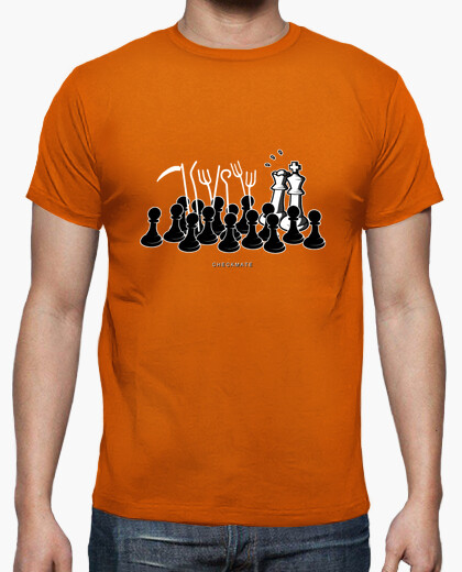 Camiseta Jaque Mate color naranja