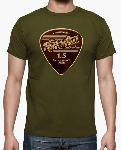 Camiseta Rock & Roll Pick color army