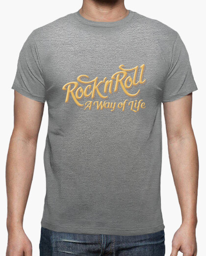 Camiseta Rock n Roll WOL color gris
