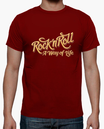Camiseta Rock n Roll WOL color rojo
